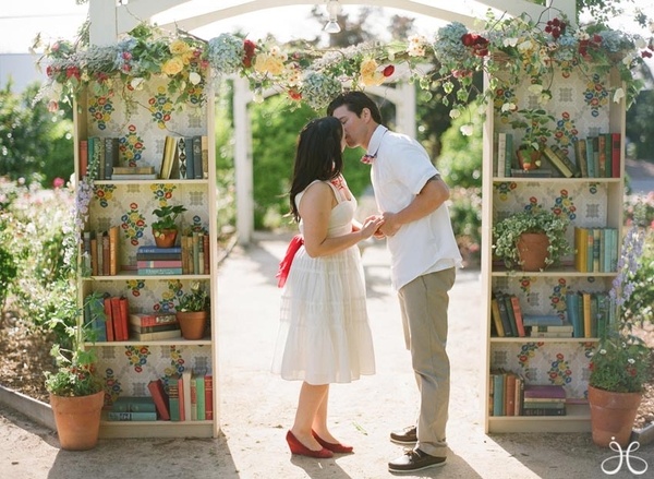 Bookshelf Wedding Canopy,