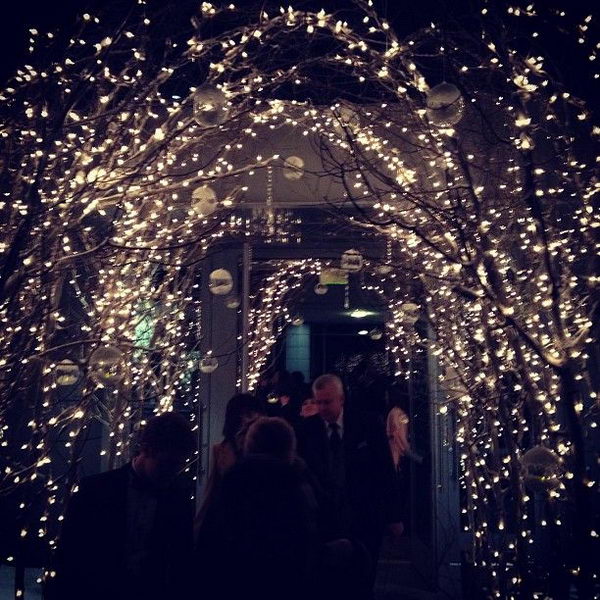 7 fairy lights wedding arch