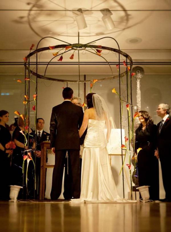 Wire Bird Cage Inspired Chuppah.