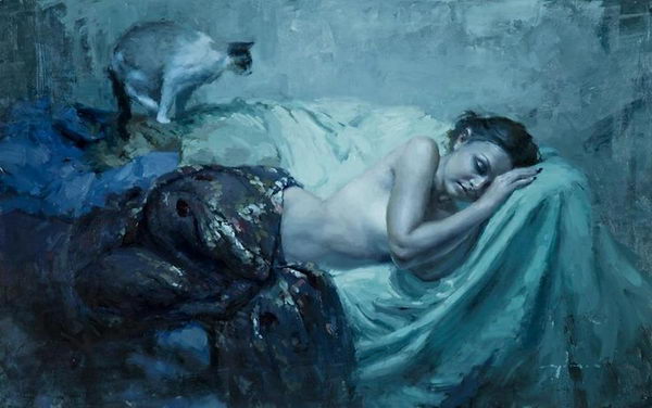 Jeremy Mann Figurative Painting.