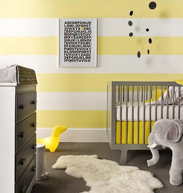 lemon nursery decor