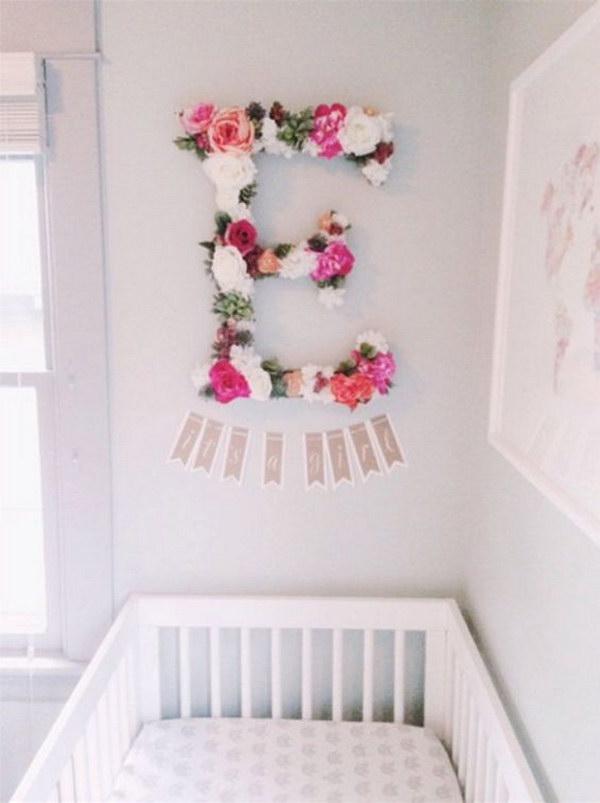 nursery baby floral decorating cute letters need hopefully someday dont decor letter flower diy custom flowers anatomy grey source name