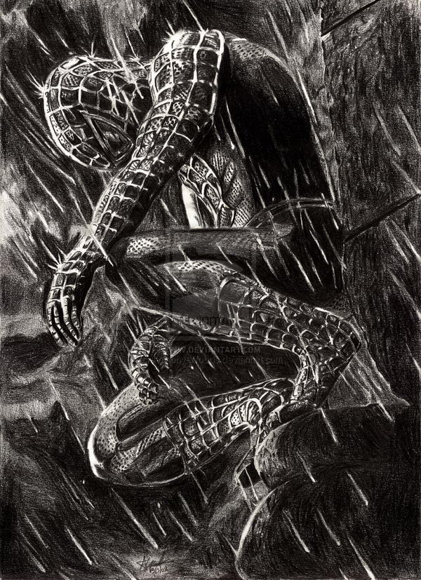 to step how face draw step realistic by 20 Cool Drawings Hative Spiderman