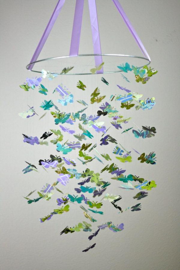 11 butterfly chandelier