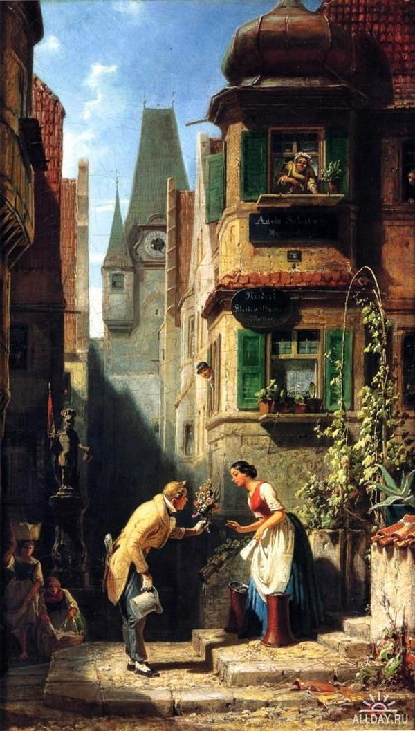 paintings carl genre spitzweg romanticism painting century german 19th artists artist painter everyday scenes germany sweet romantic still famous 1808