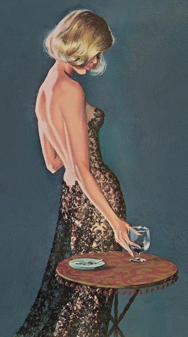 Women Portraits Artworks by Robert McGinnis.