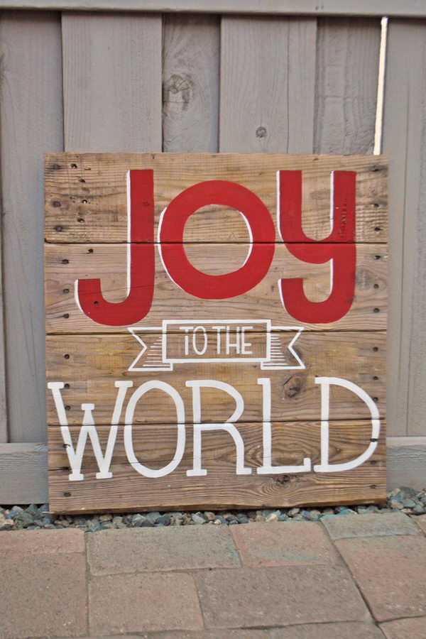 10+ Cool Christmas Joy Sign Ideas & Tutorials - Hative