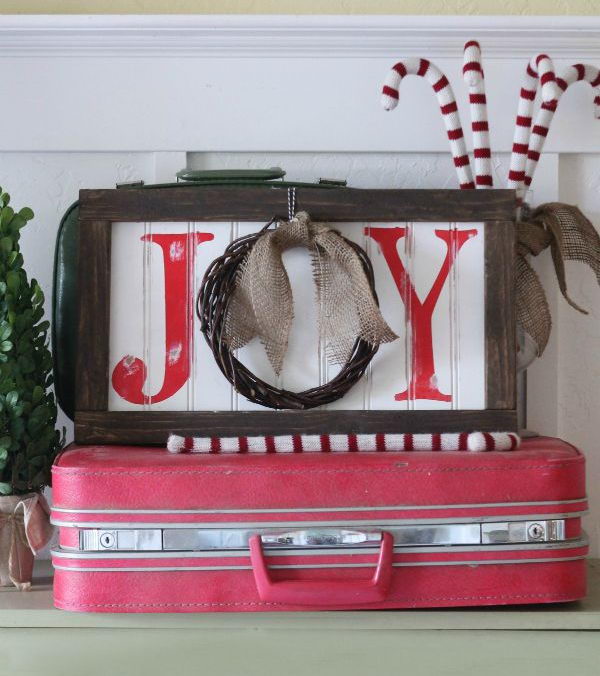 Cool Christmas JOY signs. They will add personality to your Christmas space and make your room stand out.