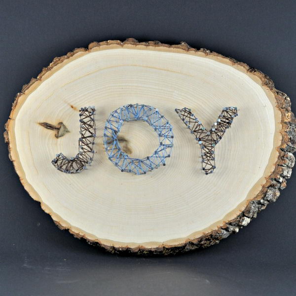 Cool Christmas JOY signs. They will add personality to your Christmas space and make your room stand out.