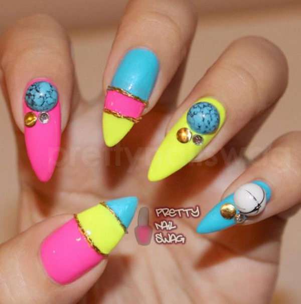 35 Cool 3D Nail Art - Hative