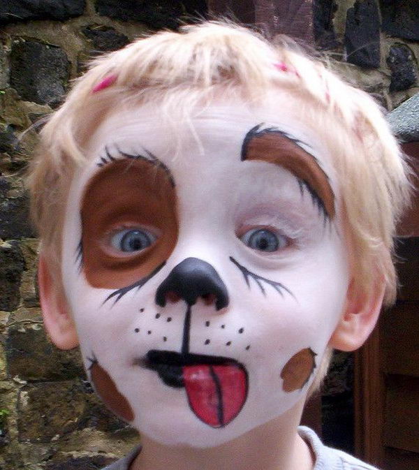 old dog face makeup for men for halloween