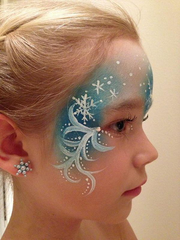 Elsa Face Paint. Cool Face Painting Ideas For Kids, which transform the faces of little ones without requiring professional-quality painting skills.