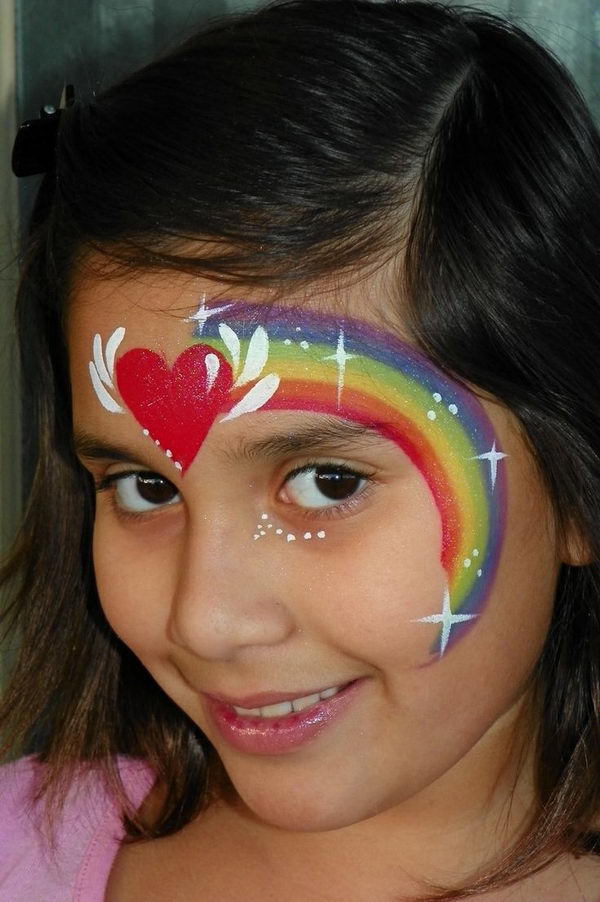 simple pretty face paint