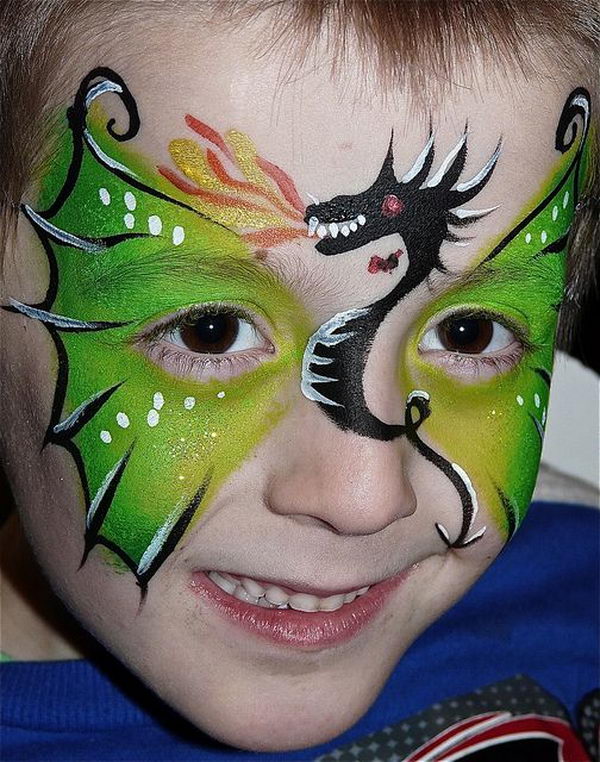 boy crown face paint