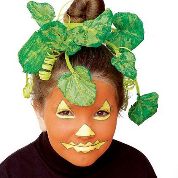 Pumpkin. Cool Face Painting Ideas For Kids, which transform the faces of little ones without requiring professional-quality painting skills.