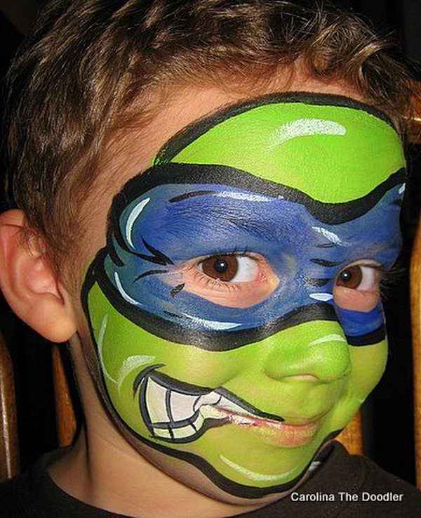 Ninja Turtle Face Painting Ideas