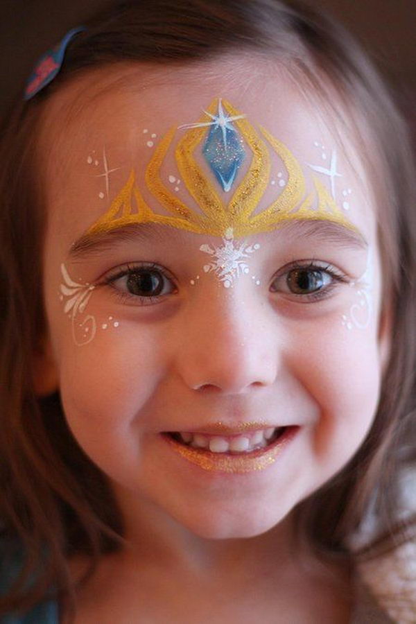 face painting cool crown elsa faces hative