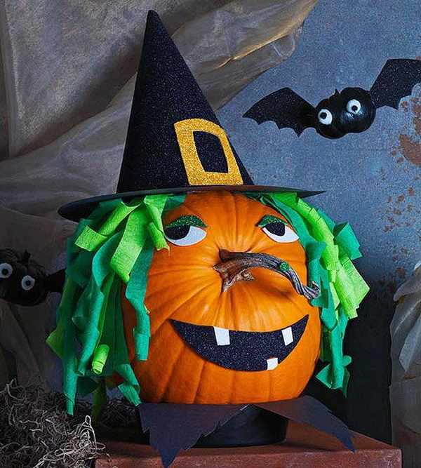 30 No Carve Pumpkin Ideas for Halloween Decoration - Hative