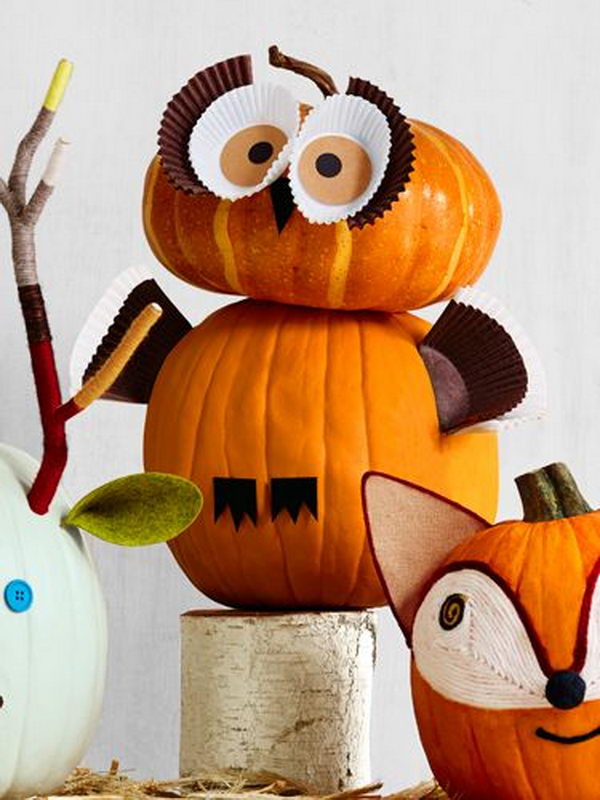 25 owl pumpkin