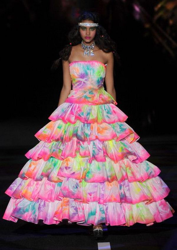 30 Gorgeous Rainbow Colored Dress Designs - Hative