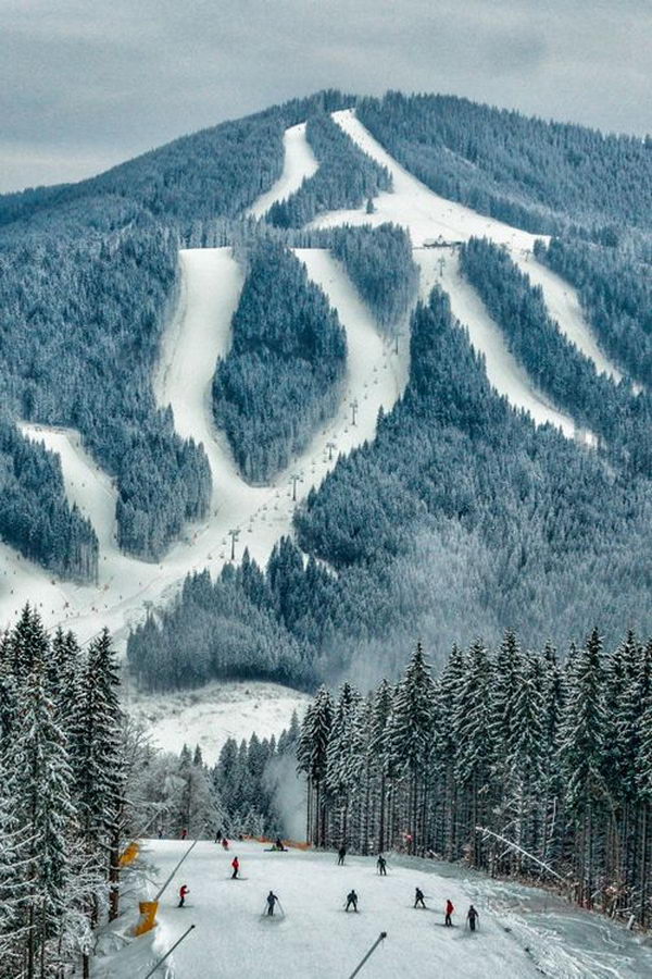 Carpathian Mountains, Bukovel, Ukraine.