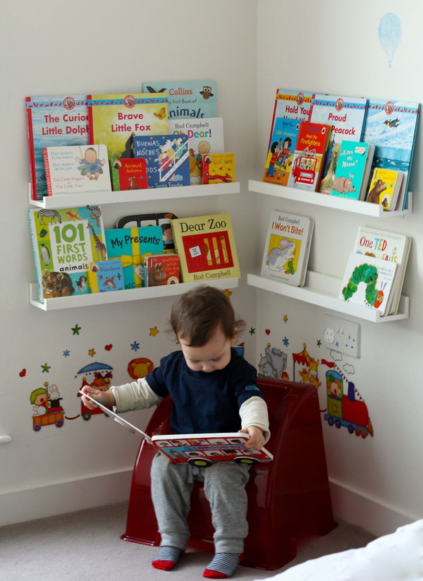 15 Creative Book Storage Ideas for Kids Hative