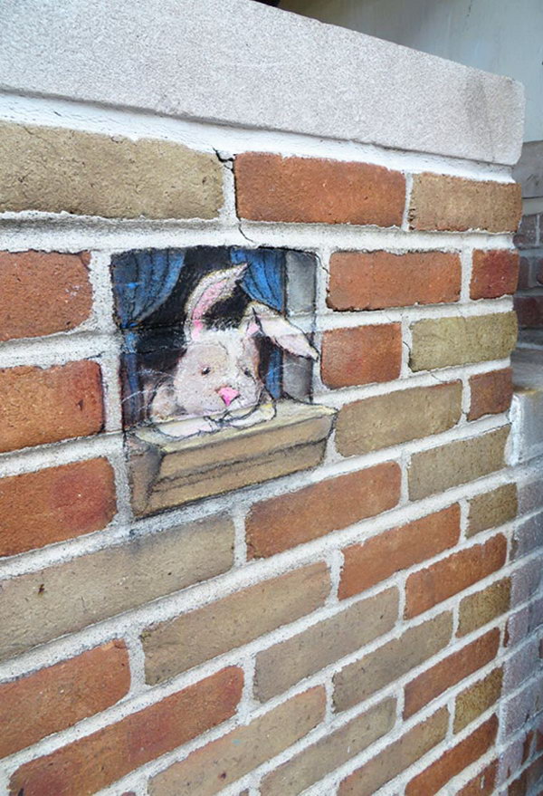 Chalk Street Art by David Zinn.