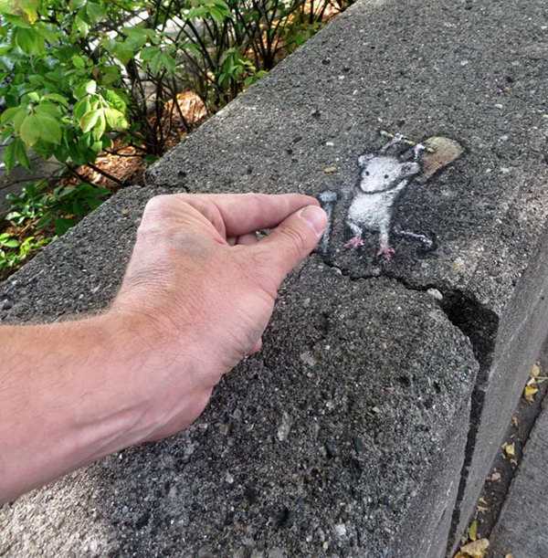 Chalk Street Art by David Zinn.