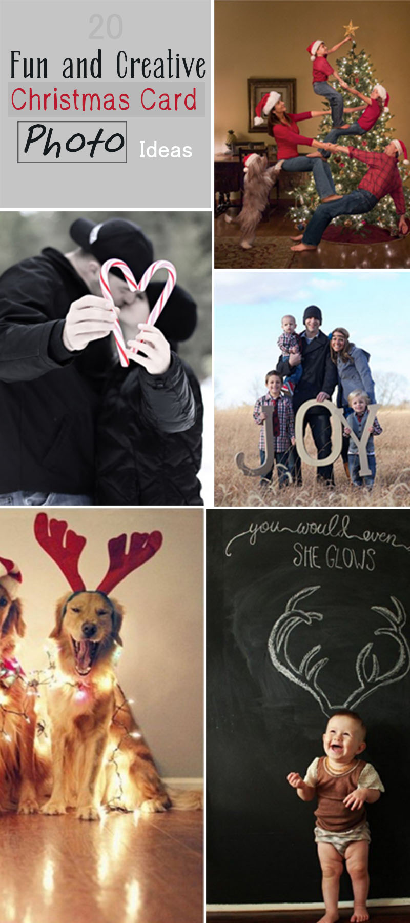 20 Fun And Creative Christmas Card Photo Ideas   Hative