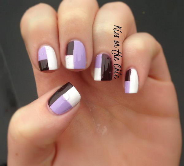 Cool Color Block Nail Designs - Hative