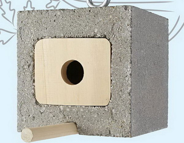 Cinder Block Birdhouse. Concrete isn’t just for the infrastructure and base of certain buildings. You can use concrete in a variety of DIY projects, and infuse it into everyday products.