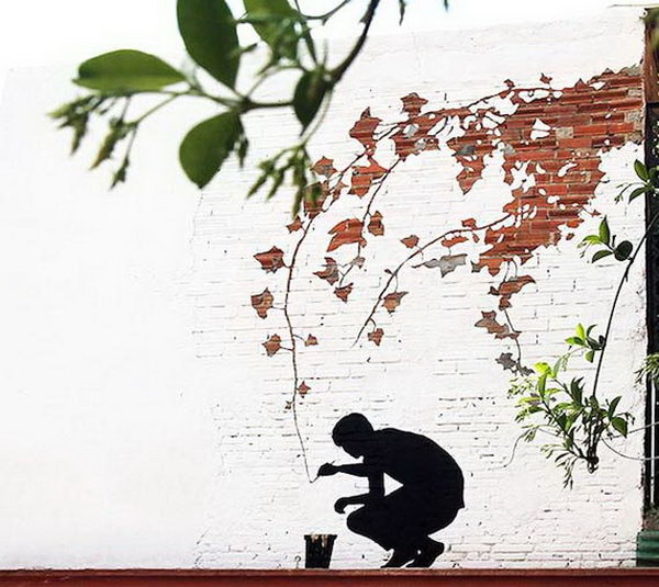 Street Art by Spanish artist Pejac.