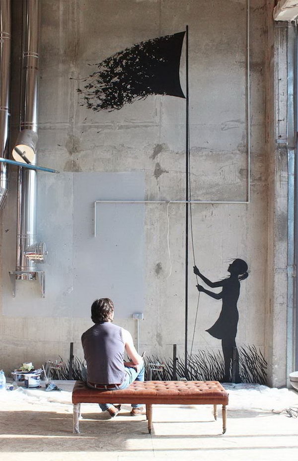 Street Art by Spanish artist Pejac.