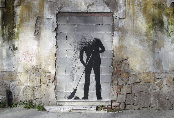 Street Art by Spanish artist Pejac.