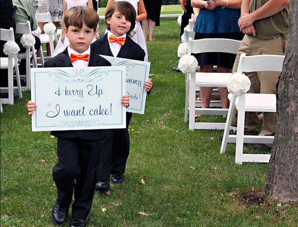 Wedding signs which help your guests find their way to your wedding, or tell them which way to go to park. It also shows your creativity to your friends and family members.