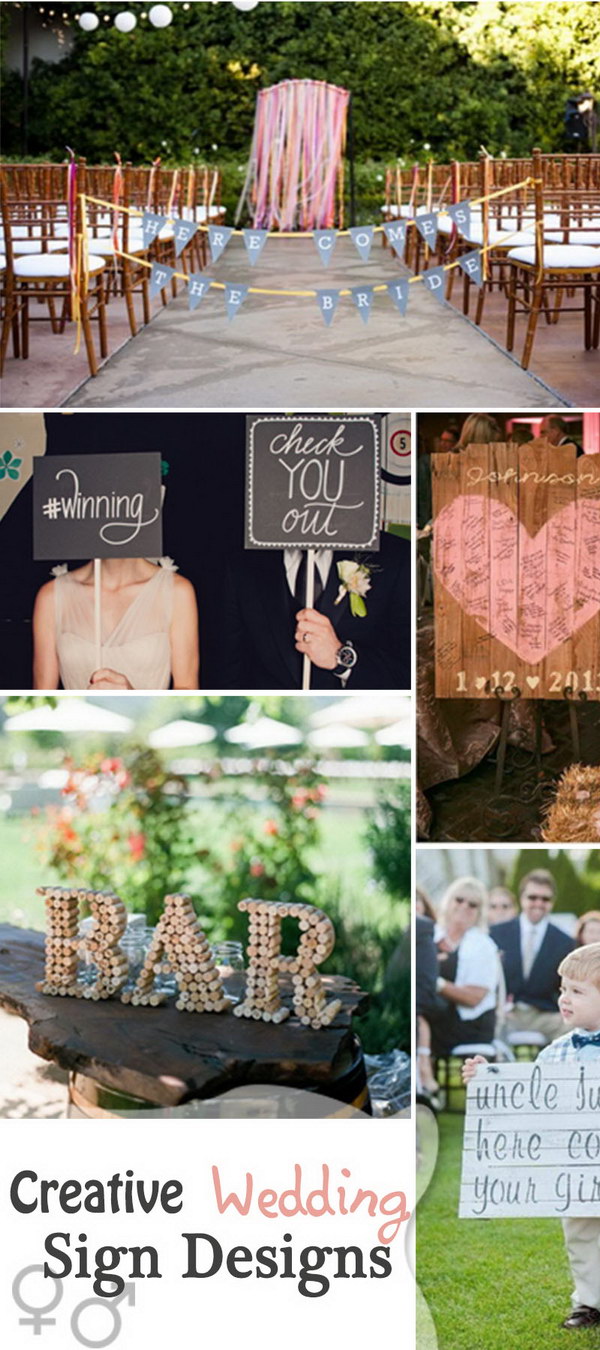 Creative Wedding Sign Designs!