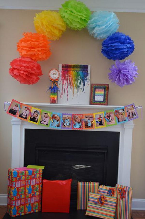 DIY Rainbow Party Decorating Ideas for Kids Hative