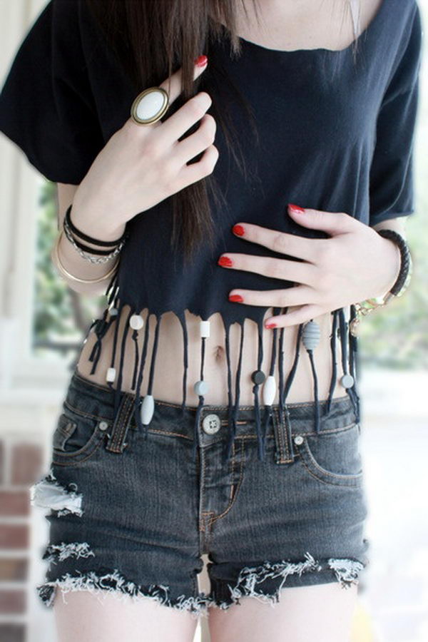 cute ways to cut a tee shirt