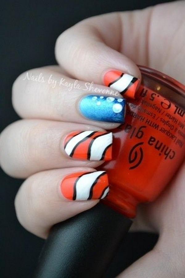 nail beginners nails simple yourself disney hative polish manicure nemo cool pretty source paint unas decor decoradas finding animal visit