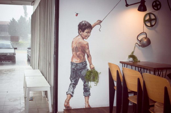 Kuala Lumpur, 2013. Street Art by Ernest Zacharevic.