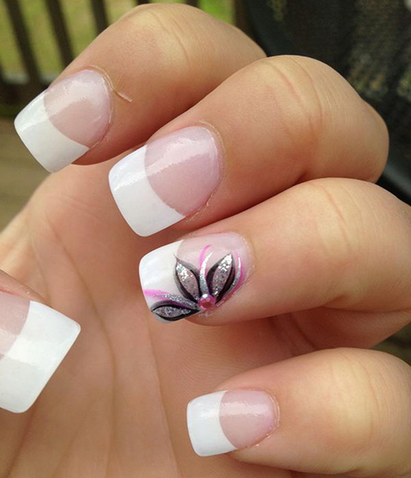 30 Pretty Flower Nail Designs 2023