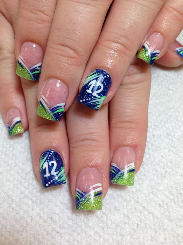 Dallas Cowboys Football Nail Art Ideas & Designs