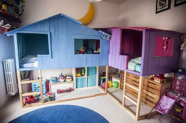 10+ Cool Indoor Playhouse Ideas for Kids - Hative