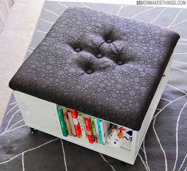 DIY Storage Ottoman.