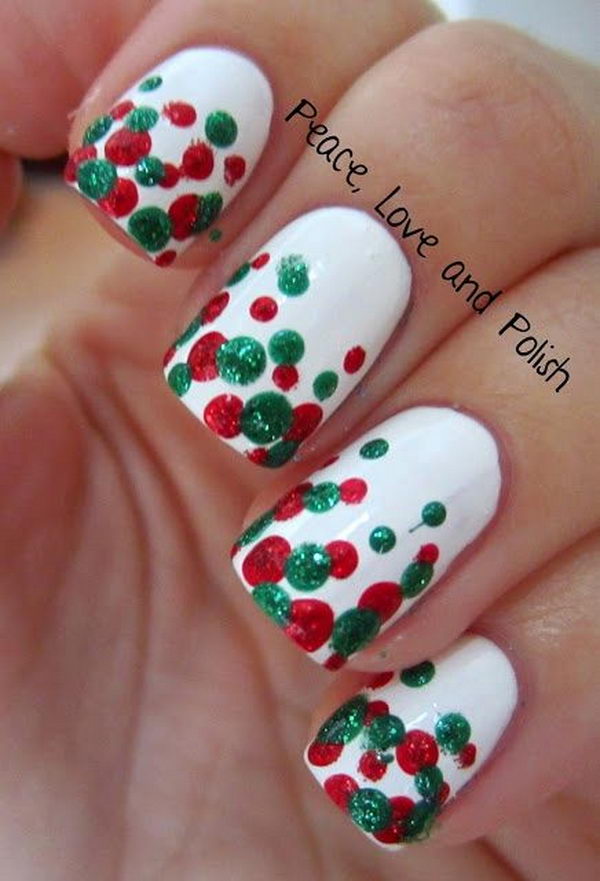 25 Cute Polka Dot Nail Designs Hative