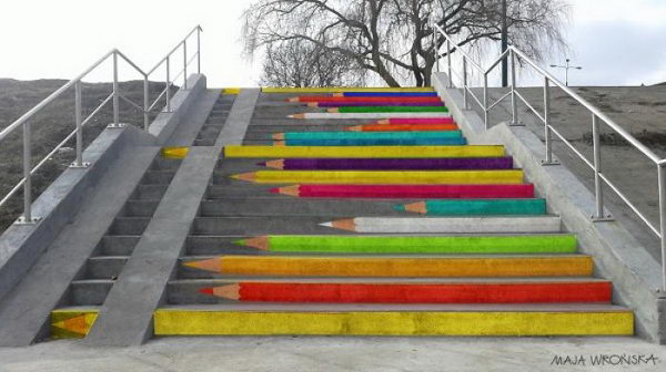 Stairs Street Art.