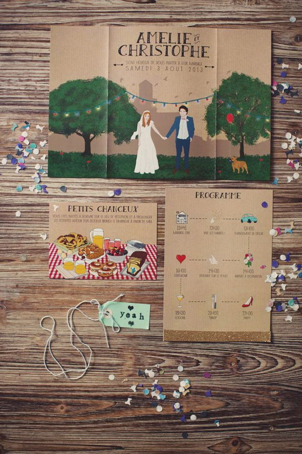 Cute Wedding Stationery.