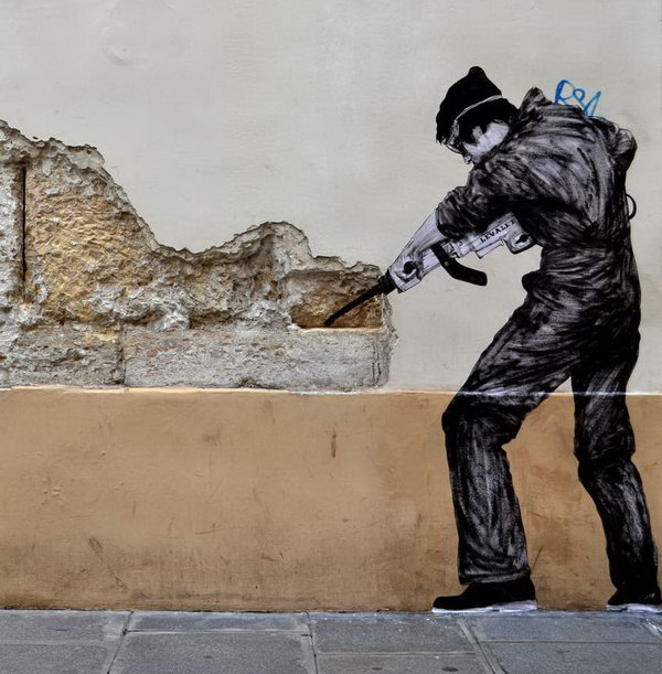 Street Art by French Artist Charles Leval.