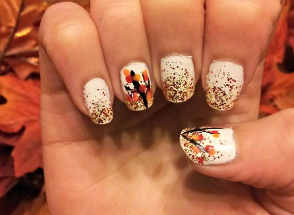 30 Cool Thanksgiving and Fall Nail Designs - Hative