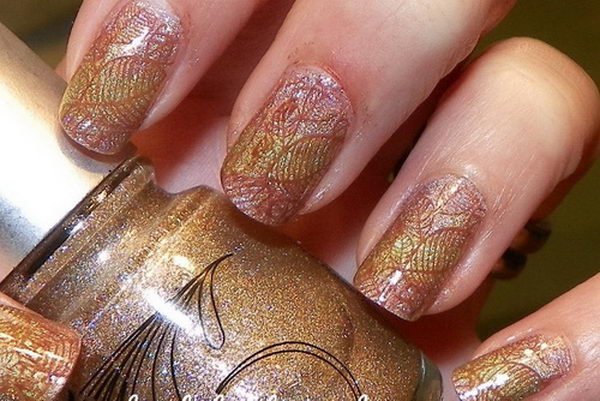 Cool Thanksgiving and Fall Nail Designs. An interesting way to dress up your look for fall.